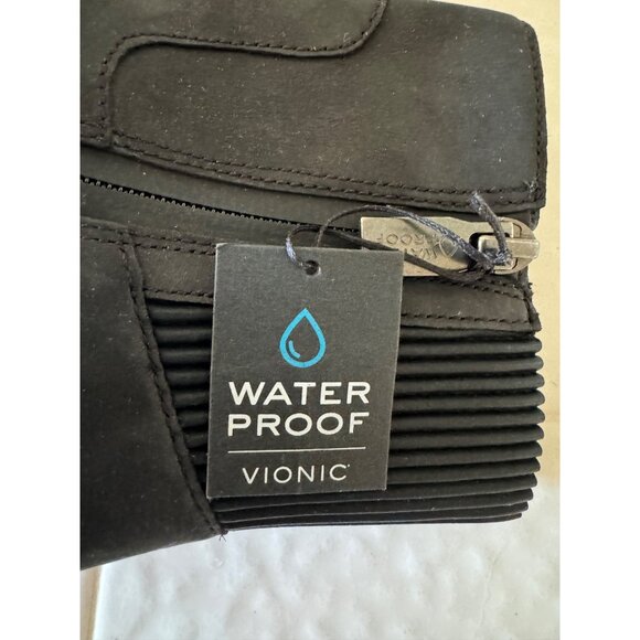Vionic Water Proof Shantelle US 5 EU 36 Black Suede Heal Booties Arch Support N - Picture 7 of 13